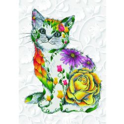 DIAMOND DOTZ - FLOWER PUSS -